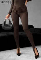 Colanți z marszczeniem Lazy Afternoon ciocolatii