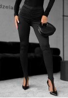 Colanți z marszczeniem Lazy Afternoon negre