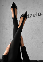 Colanți z marszczeniem Lazy Afternoon negre