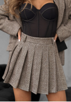 Fustă mini Not Tonight bej