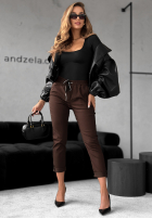 Pantaloni  Harwinton czekoladowe 