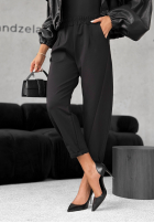 din material textil Pantaloni It Was Real negre