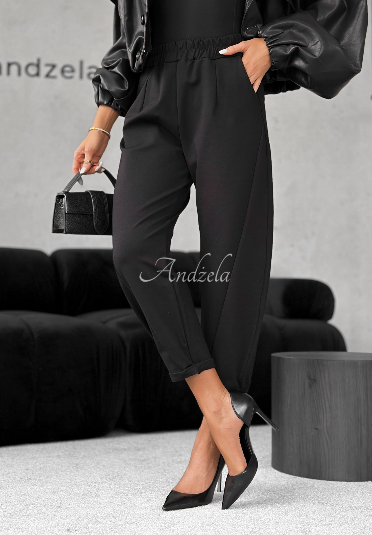 Pantaloni tip banana din viscoză It Was Real