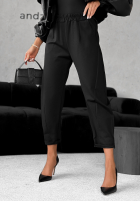 din material textil Pantaloni It Was Real negre