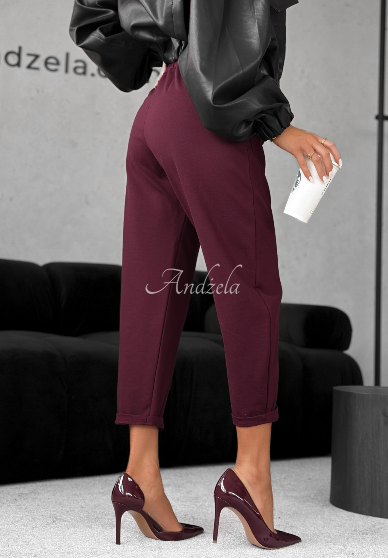 Pantaloni tip banana din viscoză It Was Real