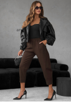 din material textil Pantaloni It Was Real ciocolatii