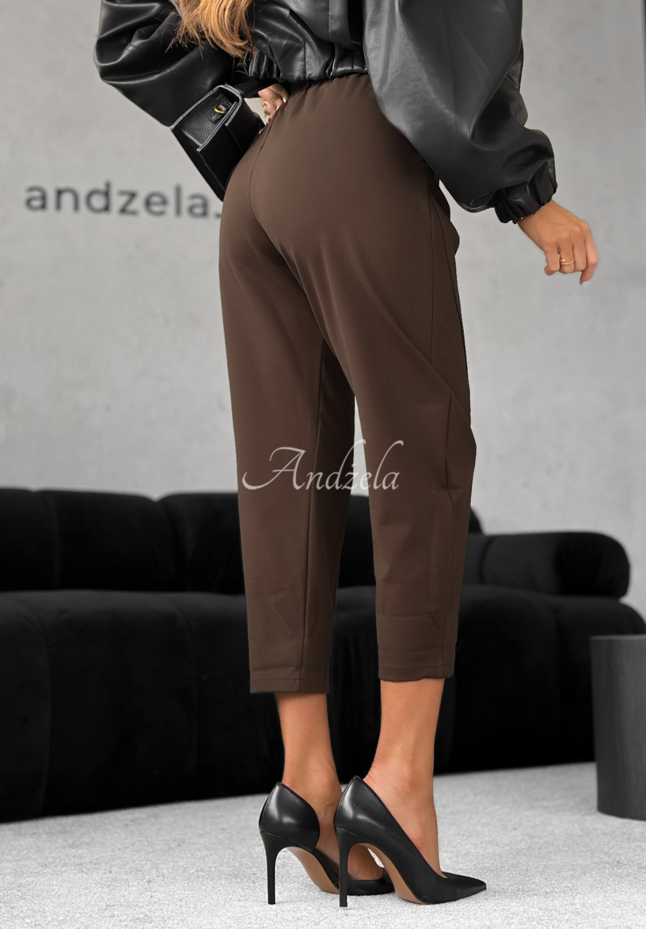 Pantaloni tip banana din viscoză It Was Real