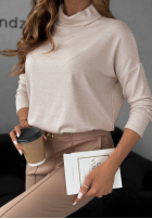 Bluză z golfem All Time Base bej