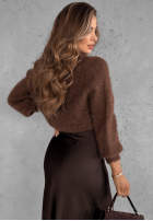 Pulover Warm Hug ciocolatiu