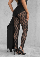 Koronkowe Dresuri z zapiętkami Dreaming Of Lace negre