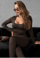 Body z dekoltem Come Over ciocolatii