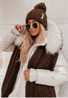 Pleciony Sal z wełną Laponia ciemnoczekoladowy