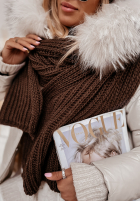 Pleciony Sal z wełną Laponia ciemnoczekoladowy