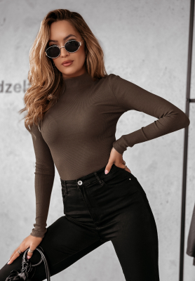 Bluză din material striat Believe In Tomorrow cu guler