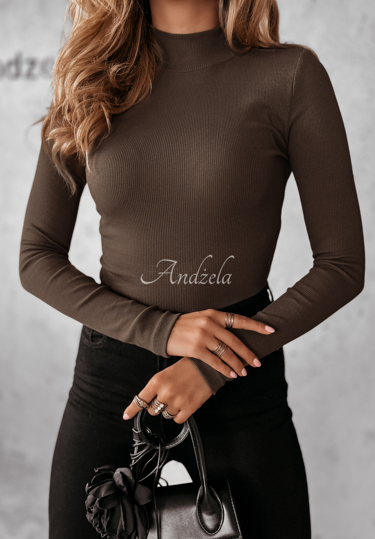 Bluză din material striat Believe In Tomorrow cu guler