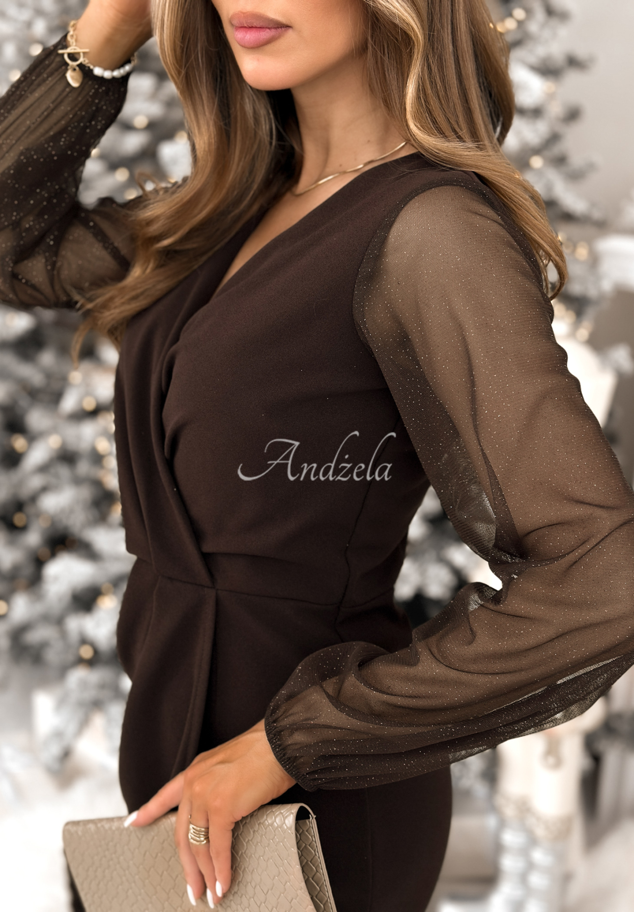 Rochie mini cu mâneci decorative Sweet Gifts