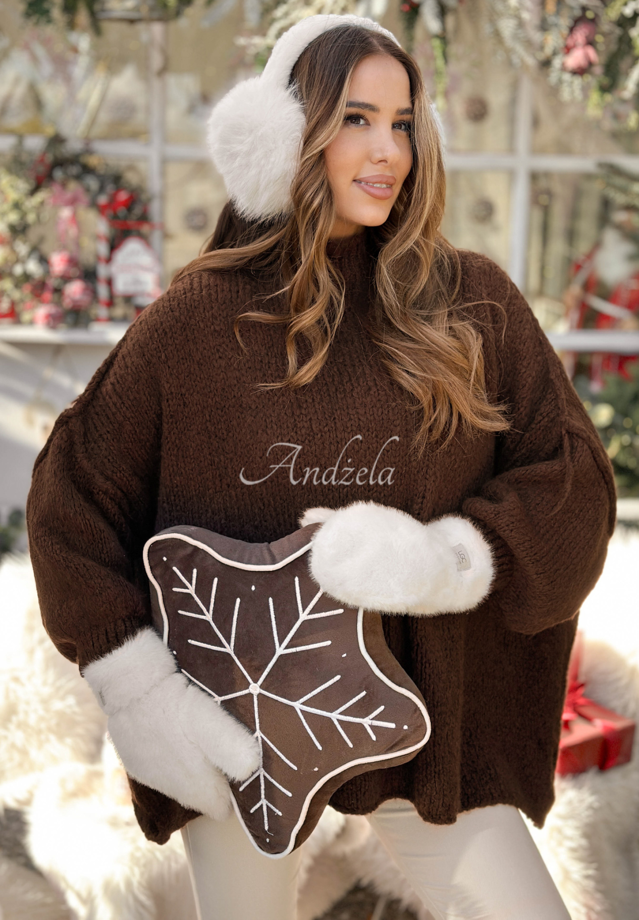 Pulover oversize din lână și viscoză October Chill