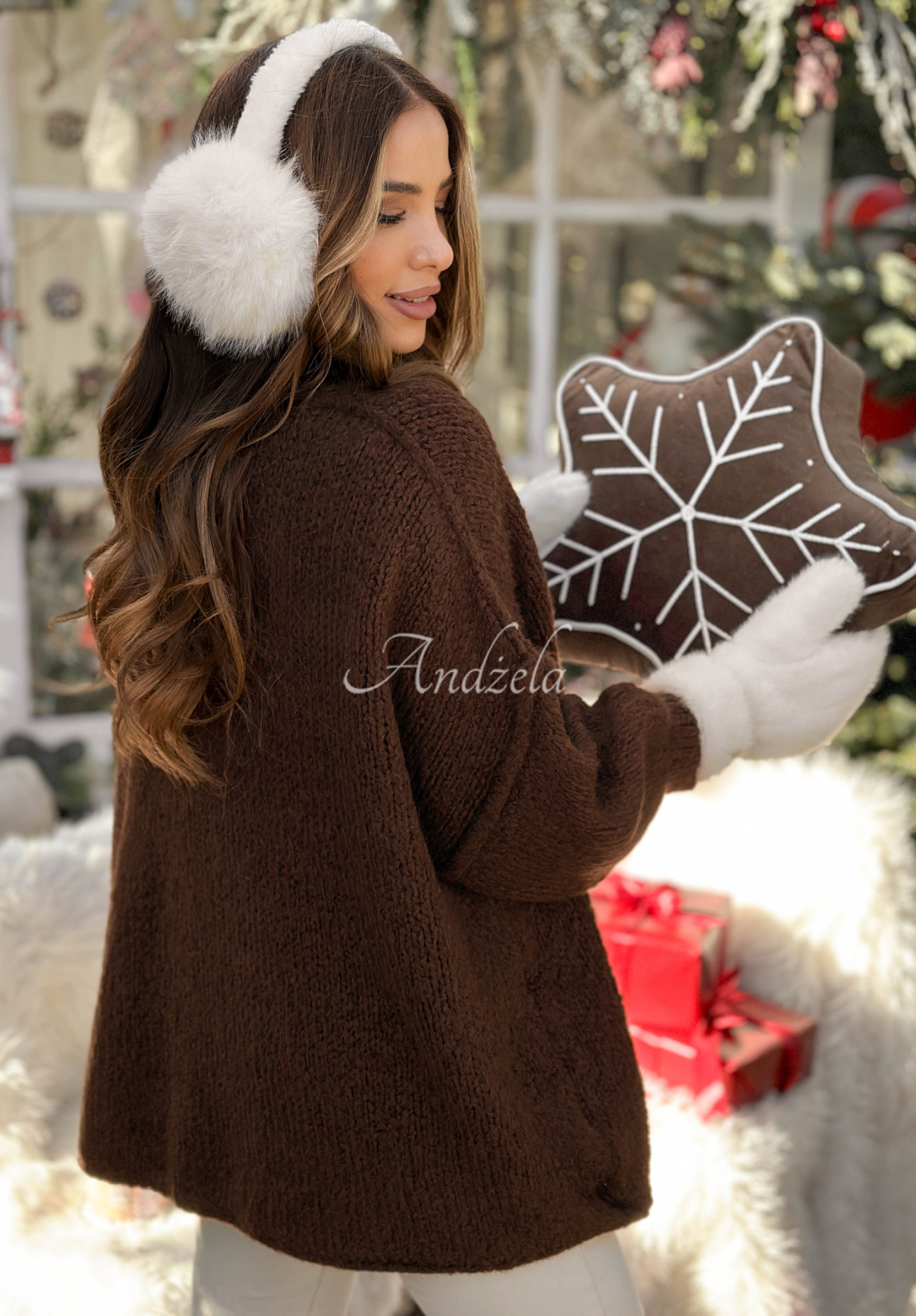 Pulover oversize din lână și viscoză October Chill