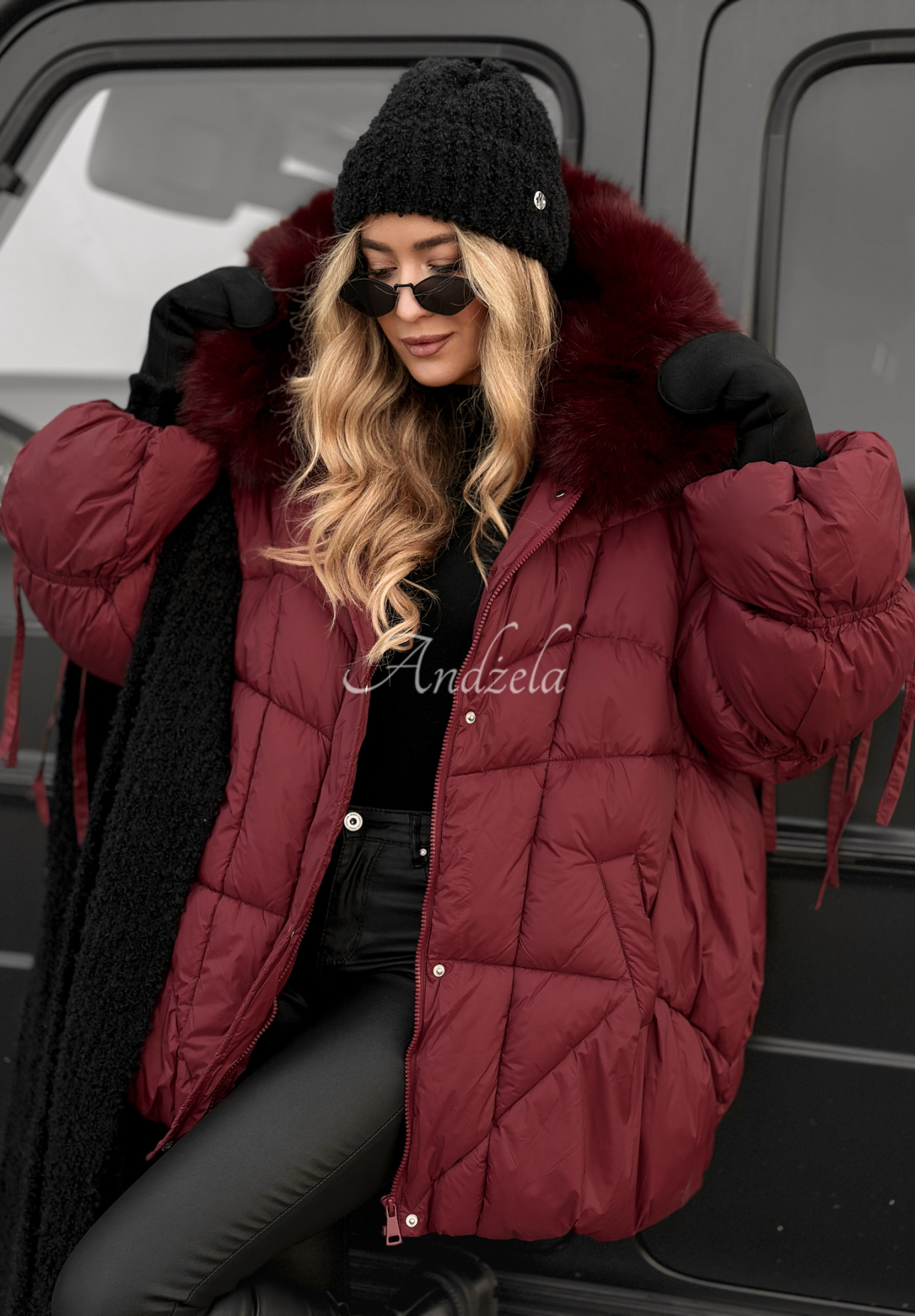 Geacă matlasată cu blăniță Cold Without You