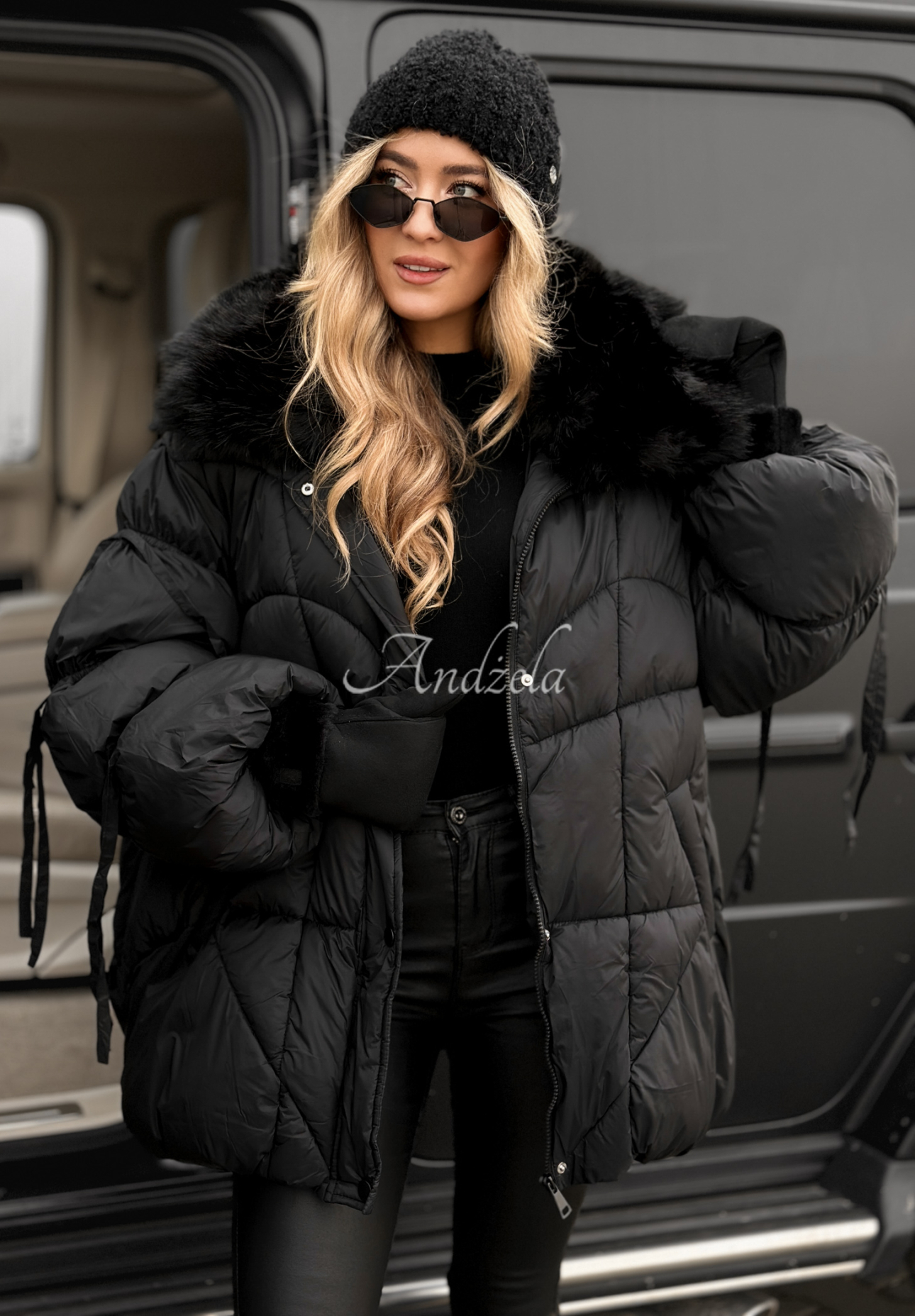 Geacă matlasată cu blăniță Cold Without You