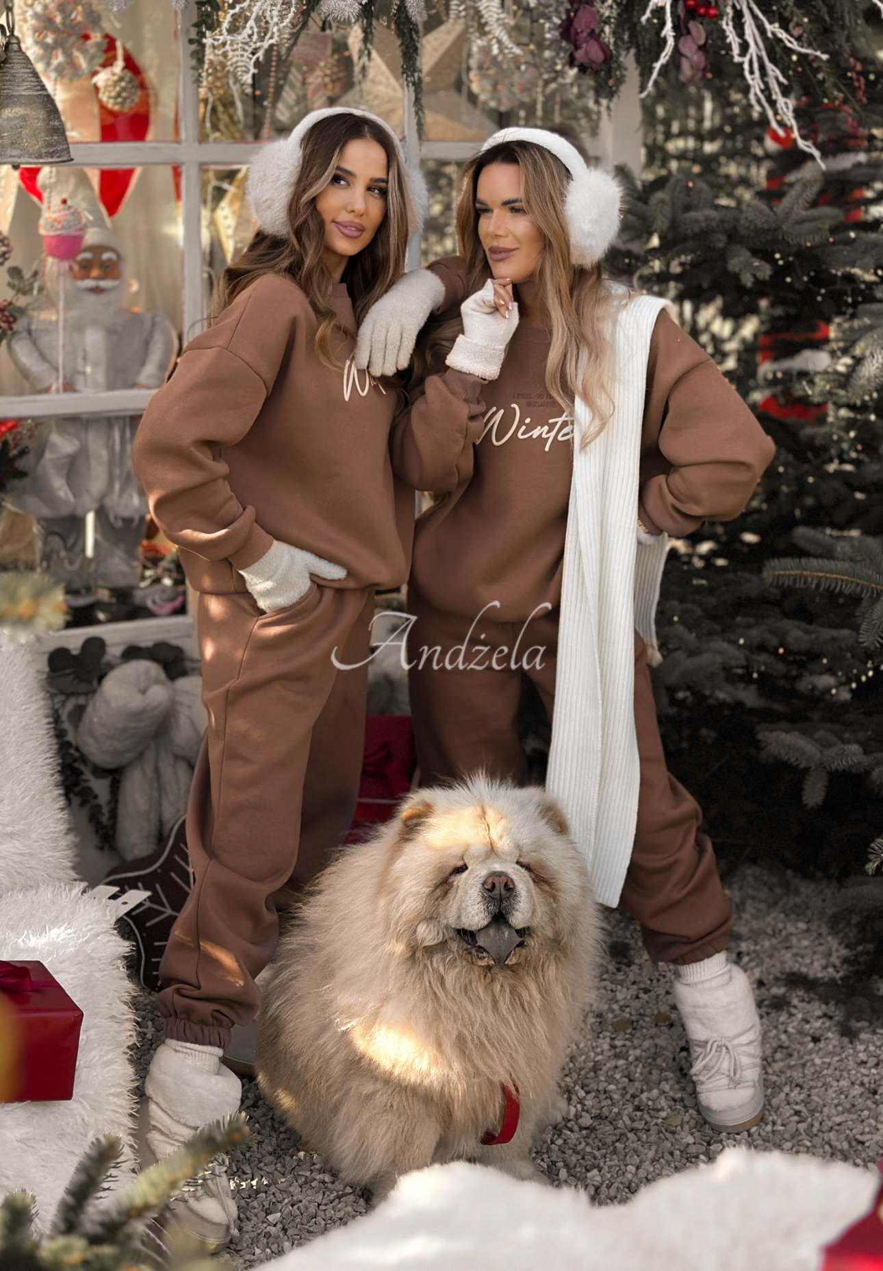 Set de trening căptușit format din hanorac și pantaloni So Happy Because Winter