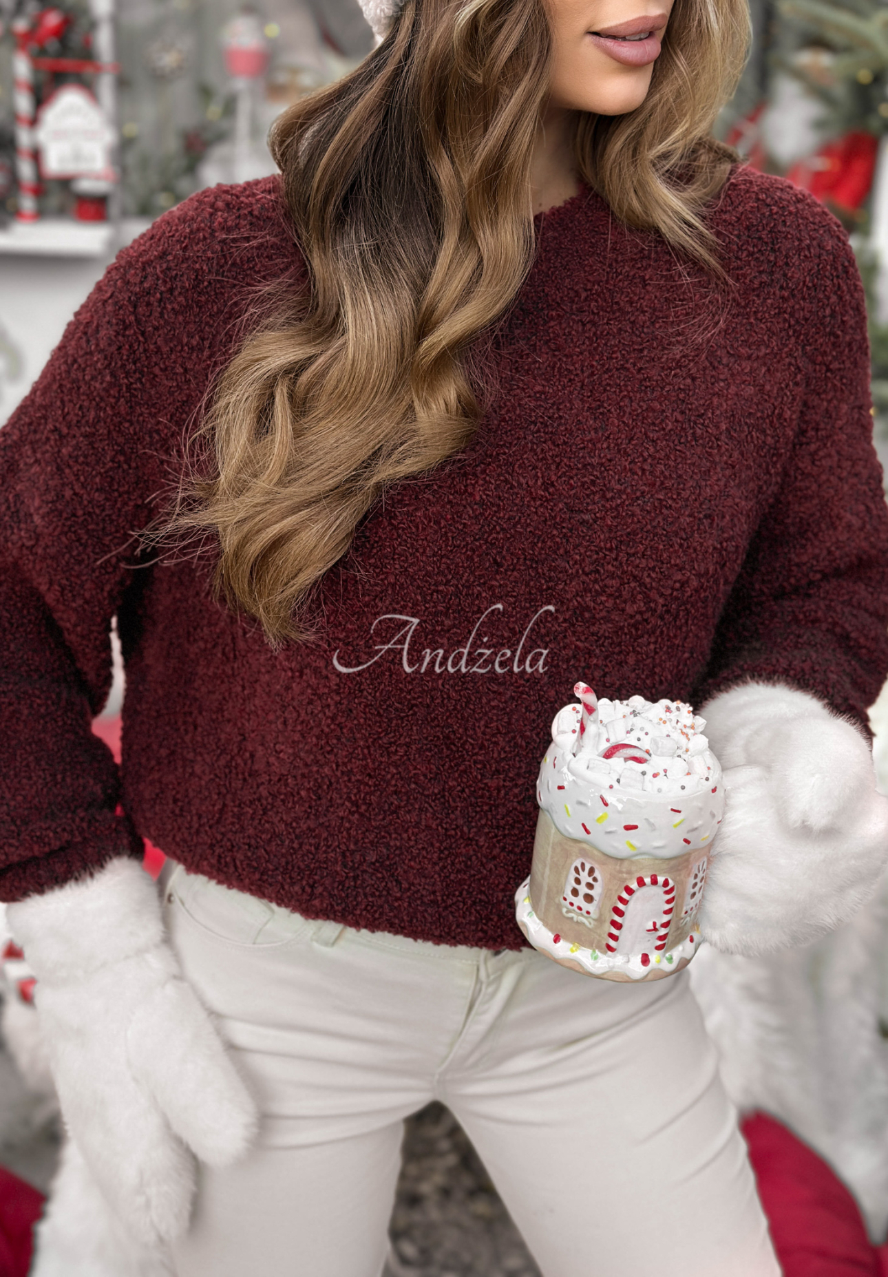 Pulover cu mohair și lână Cuddly Companion