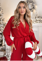 Długi Salopetă Not Sure Yet roșu