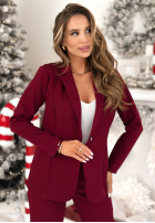 Compleu Sacou i Pantaloni Don't Start burgundowy