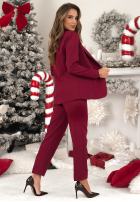 Compleu Sacou i Pantaloni Don't Start burgundowy