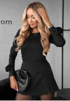 Bluză z ozdobnymi różami Rose All Day negru