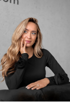 Bluză z ozdobnymi różami Rose All Day negru