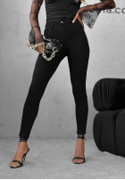 Pantaloni din denim skinny Not Too Much negre