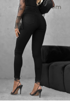 Pantaloni din denim skinny Not Too Much negre