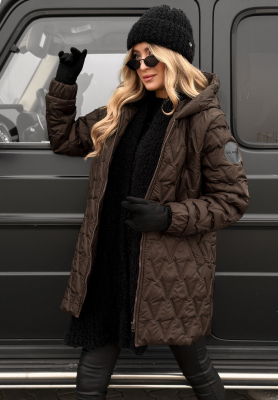 Geacă matlasată cu glugă Chilly Nights