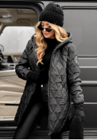 Pikowana Geacă z kapturem Chilly Nights negru