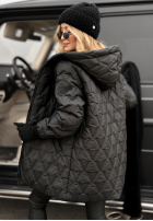 Pikowana Geacă z kapturem Chilly Nights negru