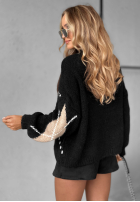 Pulover w romby Sweet Apple Pie negru