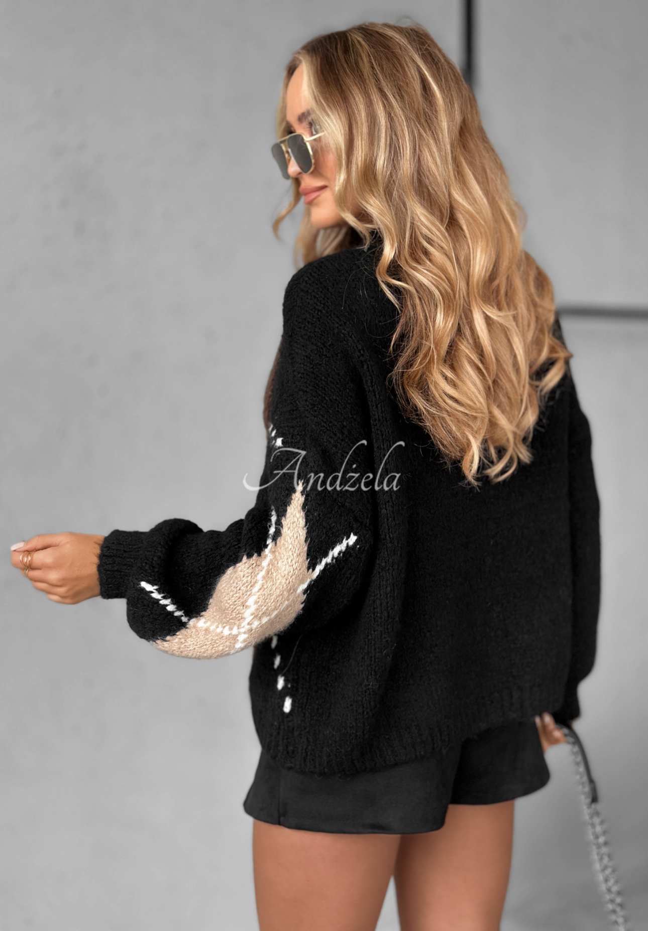 Pulover cu romburi, lână și viscoză Sweet Apple Pie