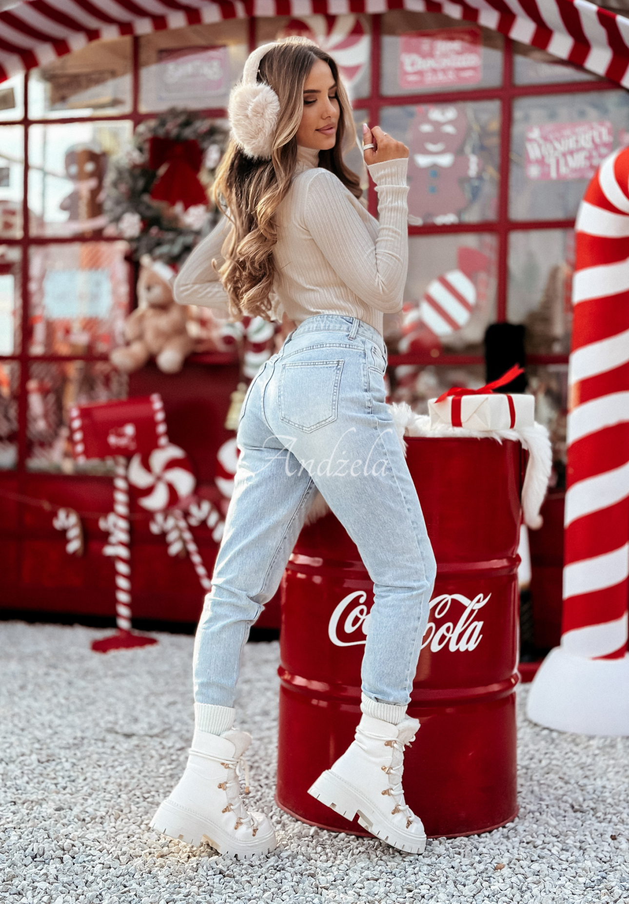 Pulover ușor din material striat Restful Pause cu guler