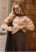 Compleu de trening Hanorac i Pantaloni Take Me Home beżowo-ciocolatiu II