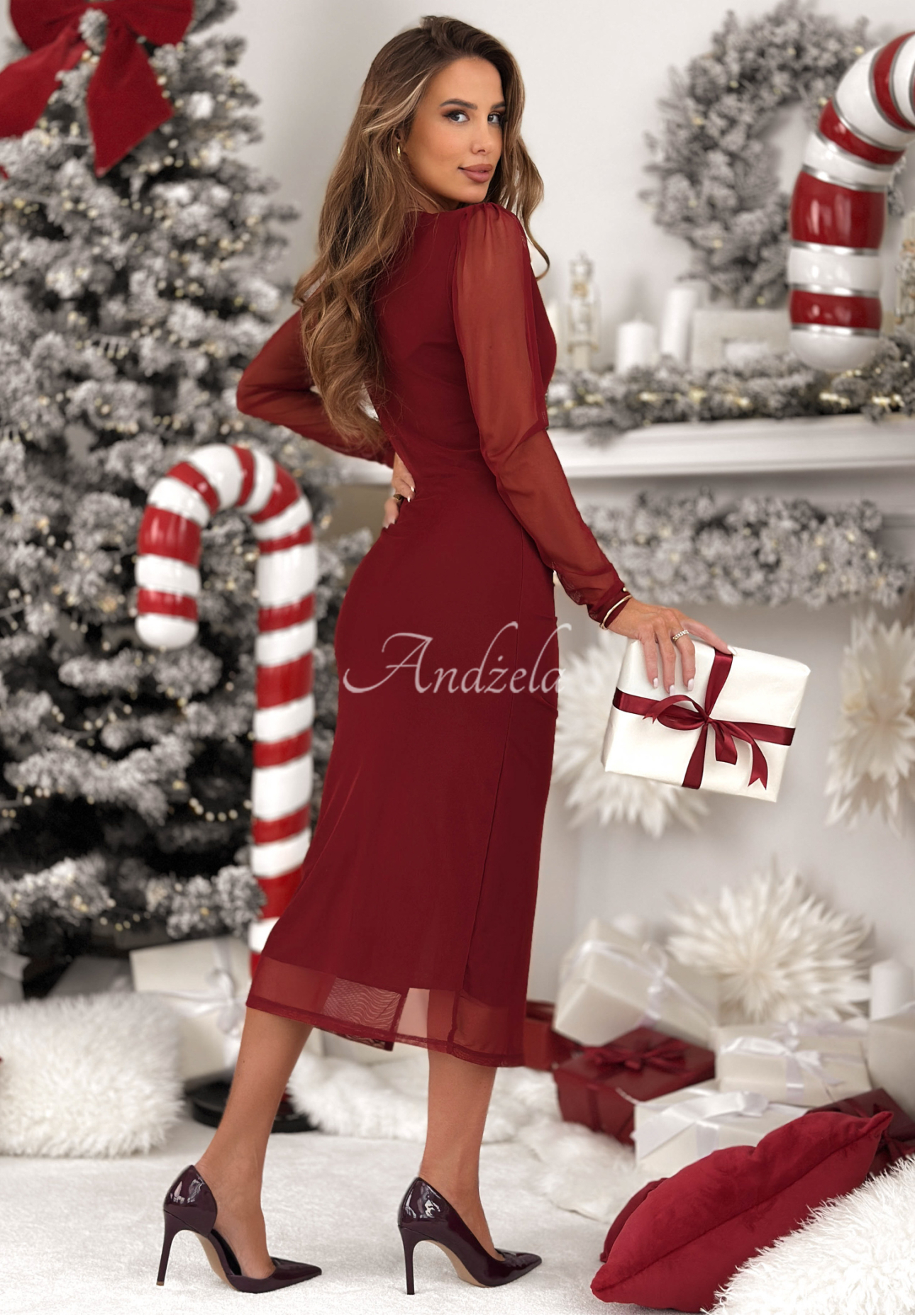 Rochie cu pliuri și fantă Dance All Night