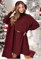 Rochie Pulover Lady In Cold burgundowa