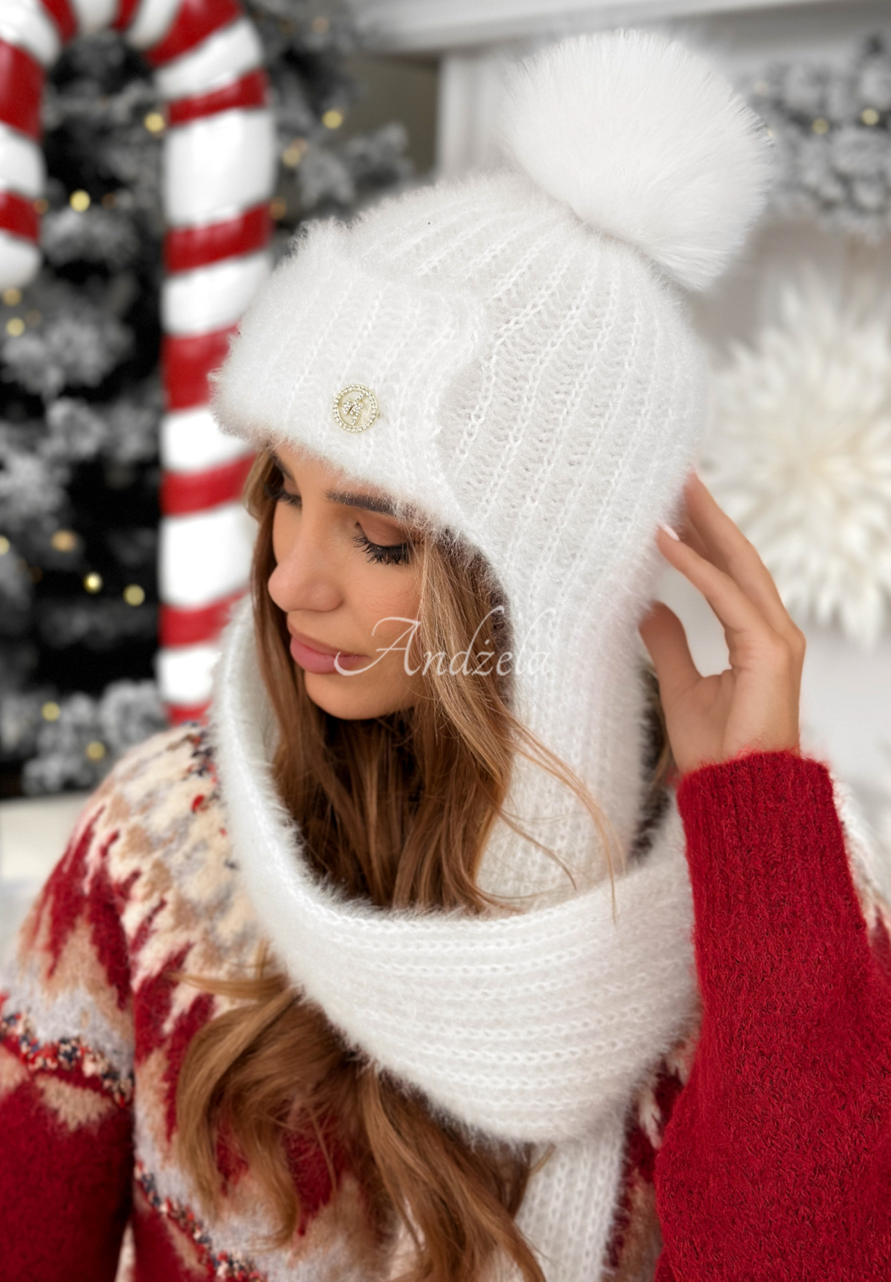 Căciulă cu fular tip balaclava Cold Season