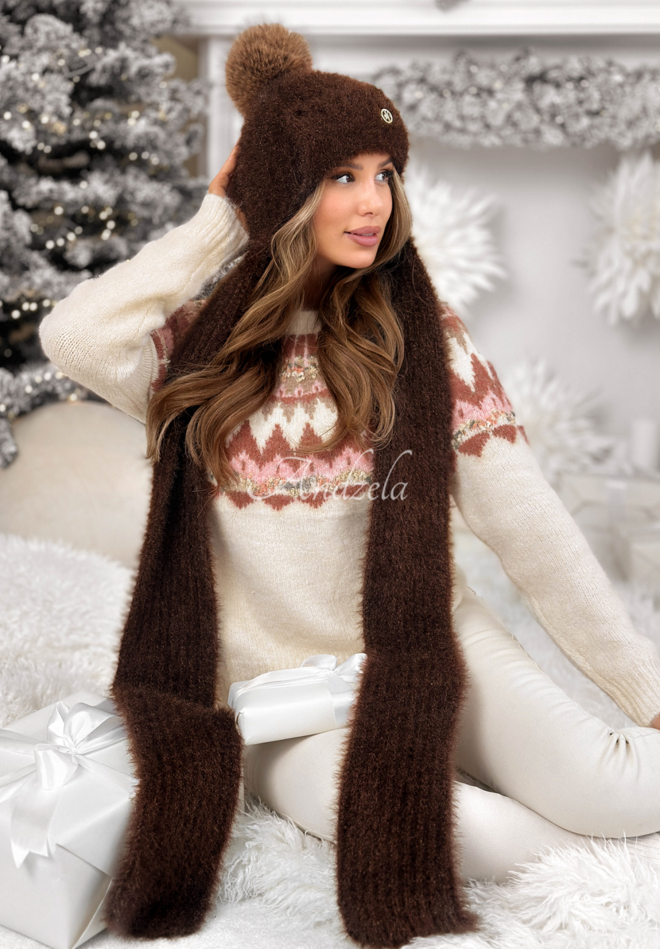 Căciulă cu fular tip balaclava Cold Season