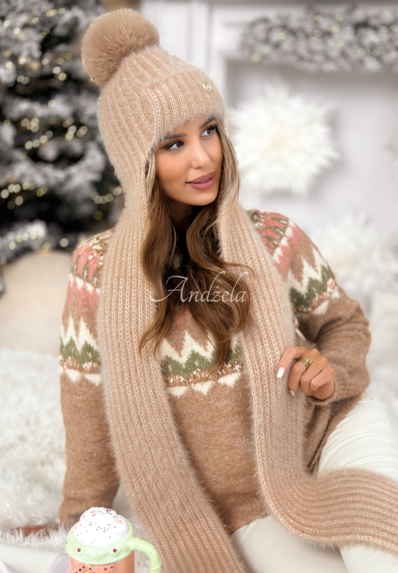 Căciulă cu fular tip balaclava Cold Season