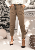 din material textil Pantaloni z guzikami Take A Peek bej