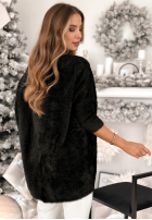 Pulover alpaka oversize Touches Heaven burgundowy