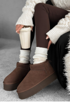 zamszowe Botine Jack Frost ciocolatii