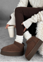 zamszowe Botine Jack Frost ciocolatii