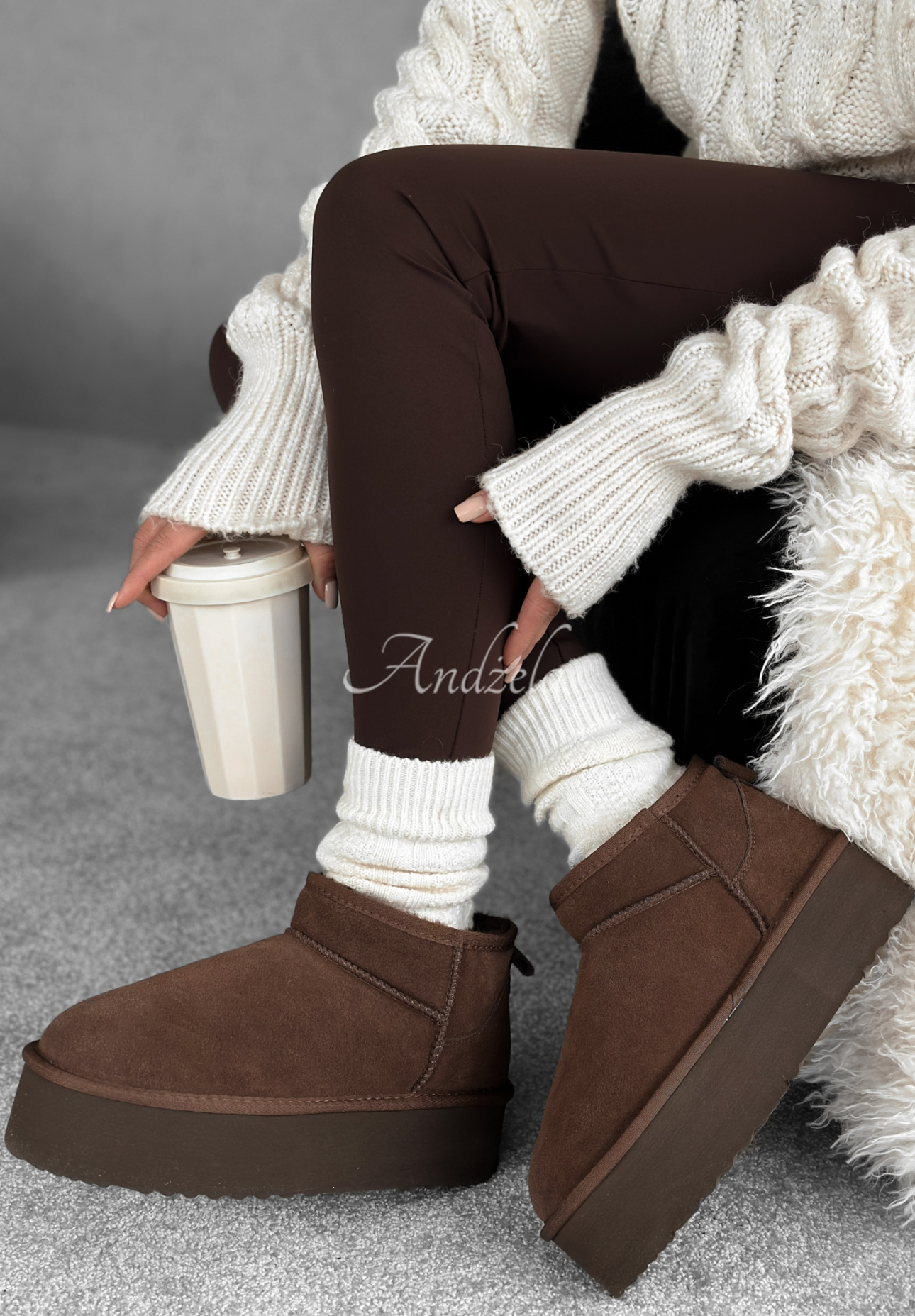 Cizme de zăpadă din piele întoarsă Jack Frost